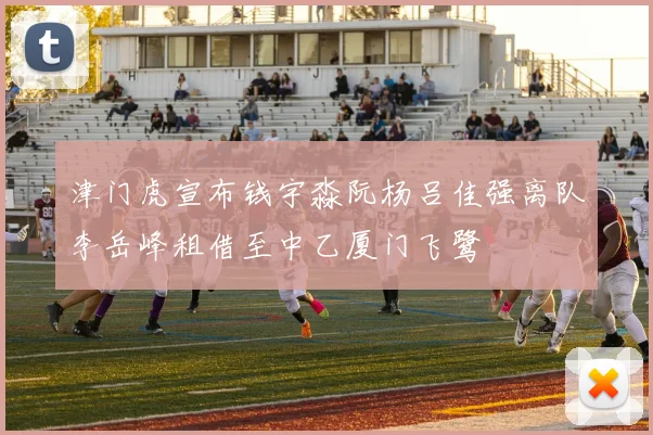 津门虎宣布钱宇淼阮杨吕佳强离队李岳峰租借至中乙厦门飞鹭